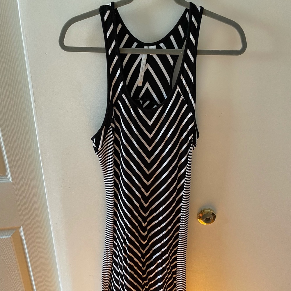Lauren Conrad Black and White Maxi Dress